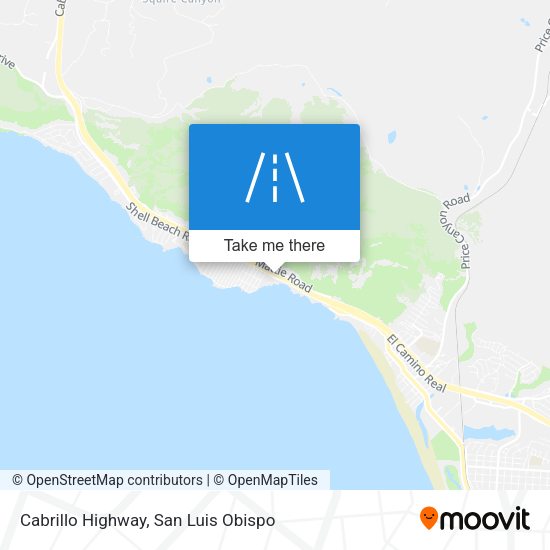 Cabrillo Highway map
