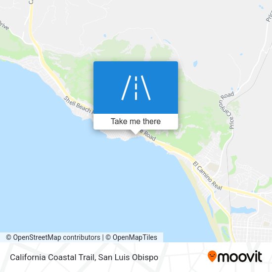 Mapa de California Coastal Trail