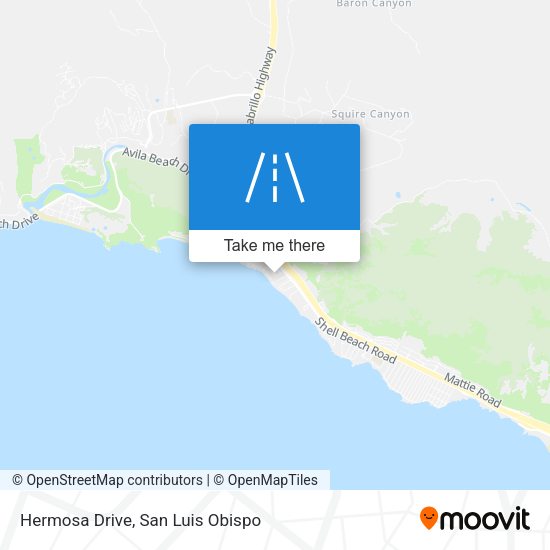 Hermosa Drive map