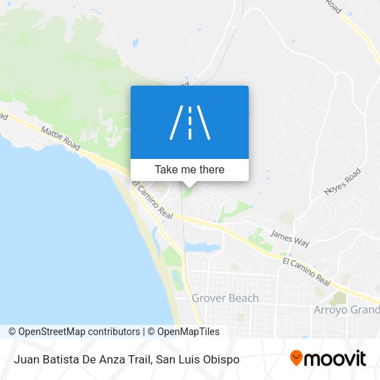 Juan Batista De Anza Trail map