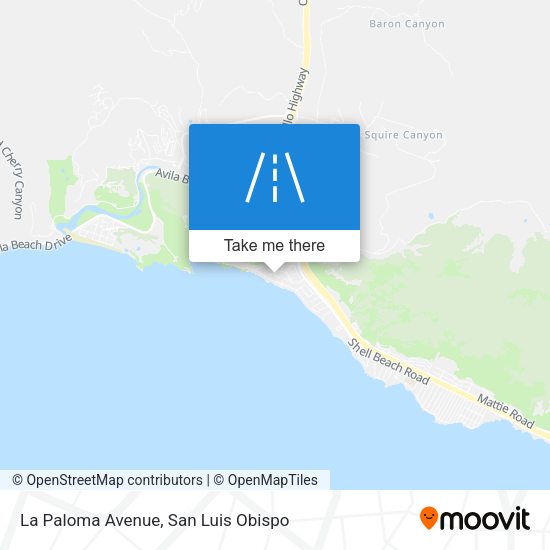Mapa de La Paloma Avenue