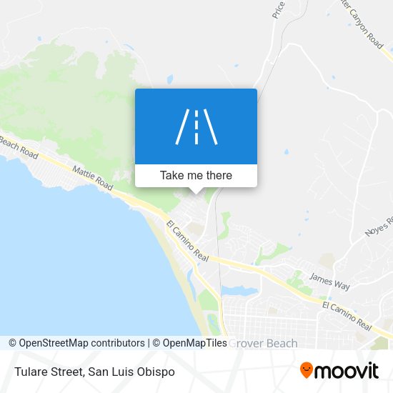 Tulare Street map