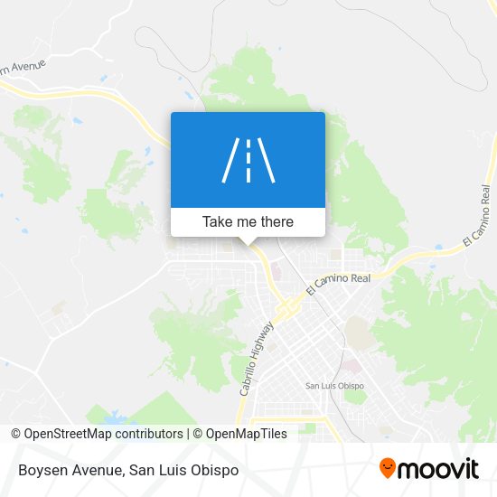 Mapa de Boysen Avenue