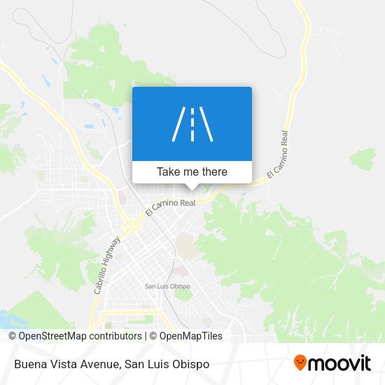Buena Vista Avenue map