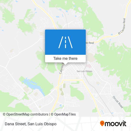 Dana Street map