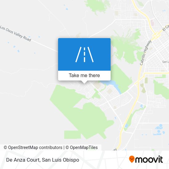 De Anza Court map