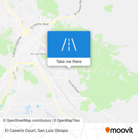 El Caserio Court map