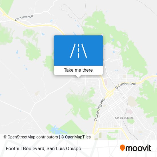 Mapa de Foothill Boulevard