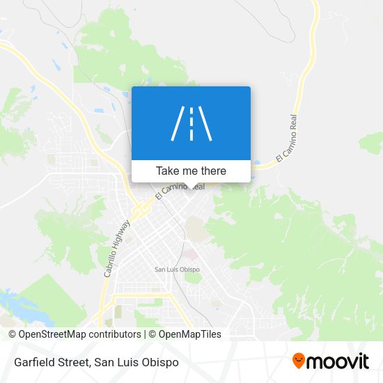 Garfield Street map