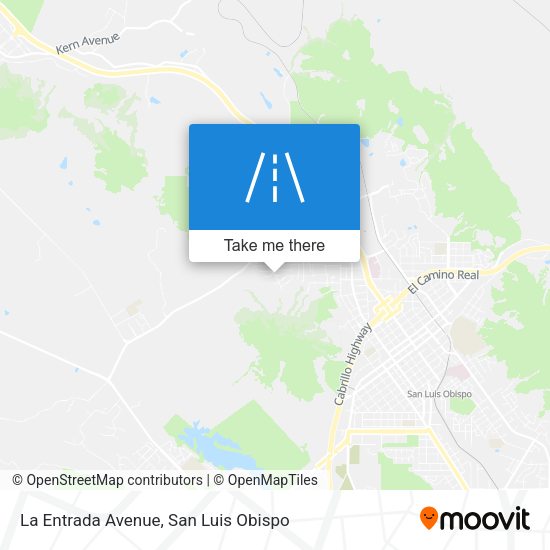 La Entrada Avenue map
