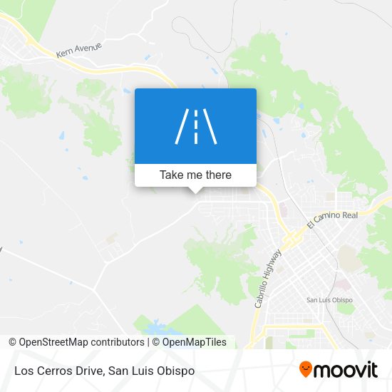 Los Cerros Drive map