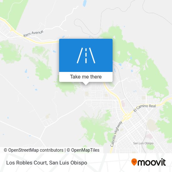 Los Robles Court map
