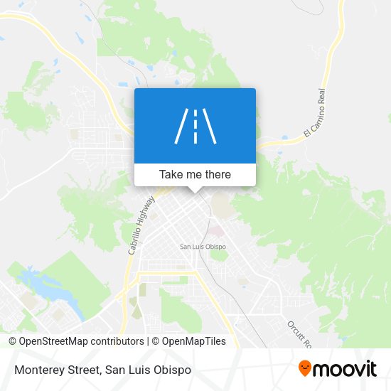 Monterey Street map