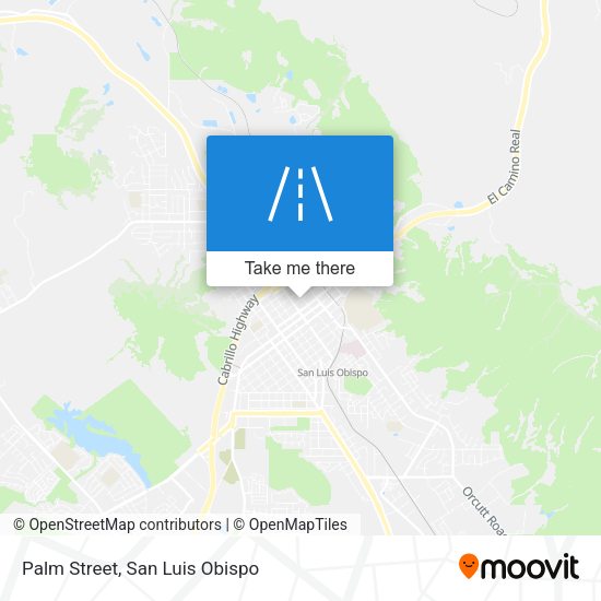 Palm Street map