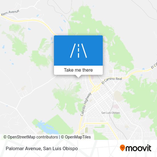 Palomar Avenue map