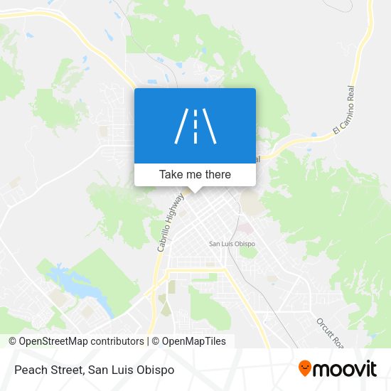 Mapa de Peach Street