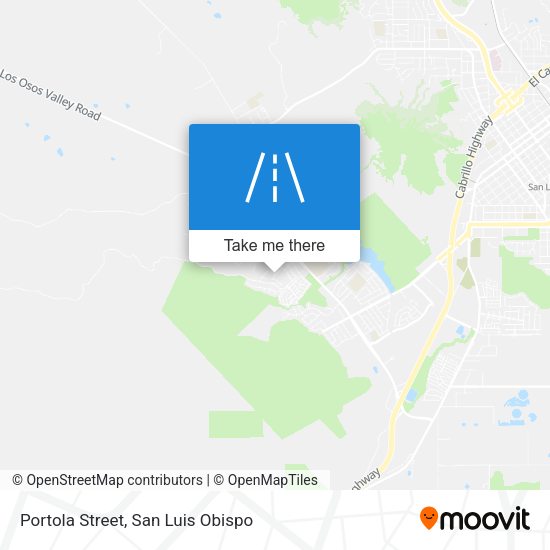 Portola Street map