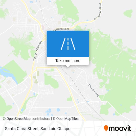 Santa Clara Street map