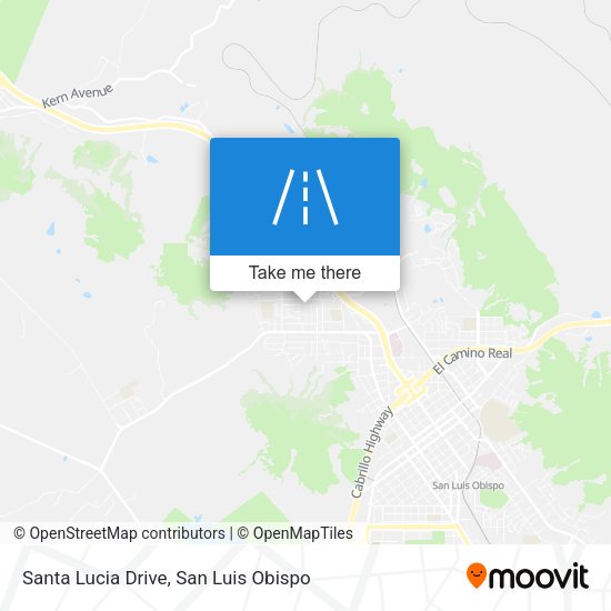 Santa Lucia Drive map