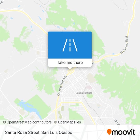 Mapa de Santa Rosa Street