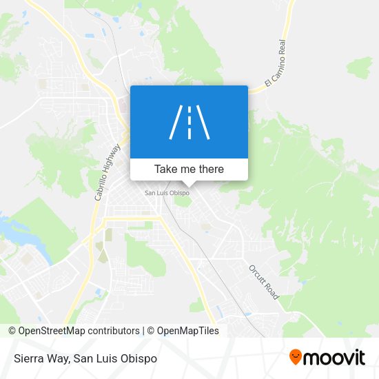 Sierra Way map