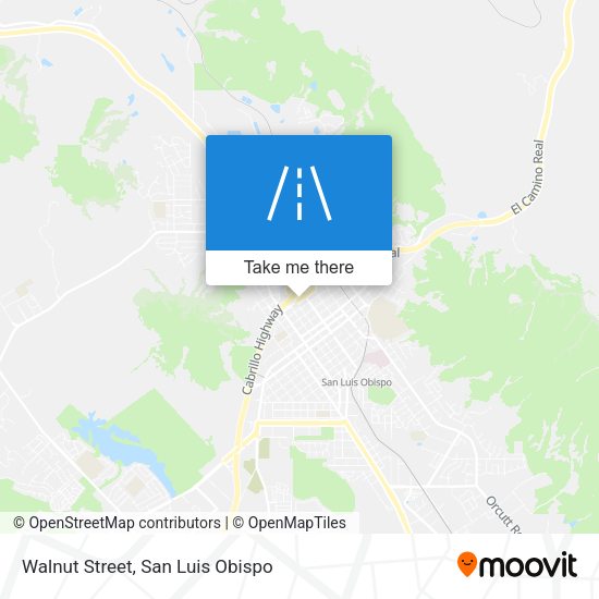Walnut Street map