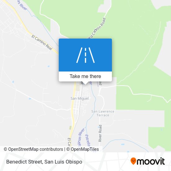 Mapa de Benedict Street