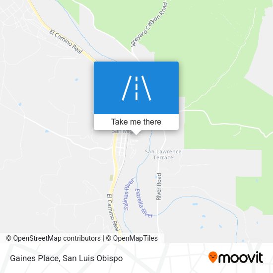 Gaines Place map