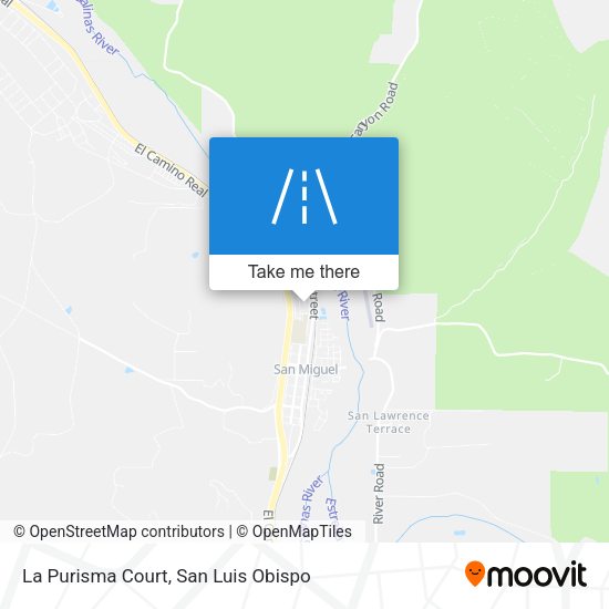 La Purisma Court map
