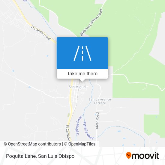 Poquita Lane map