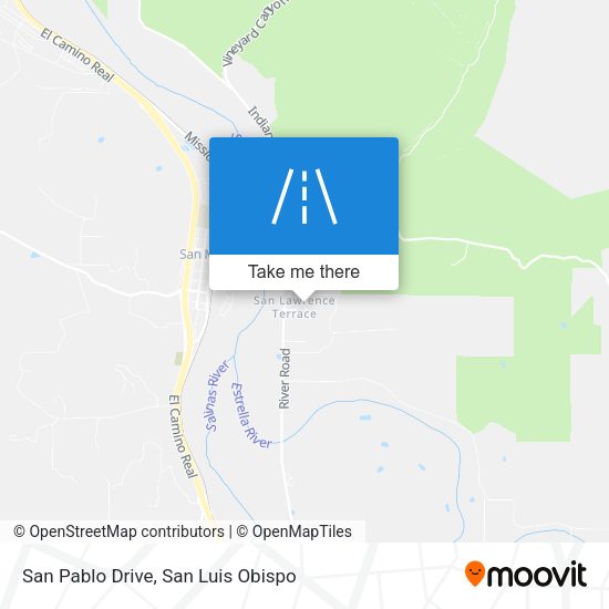 San Pablo Drive map