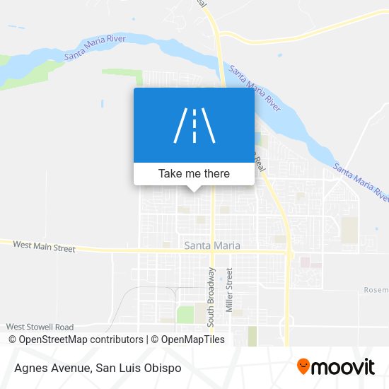 Agnes Avenue map