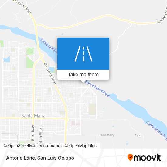 Antone Lane map