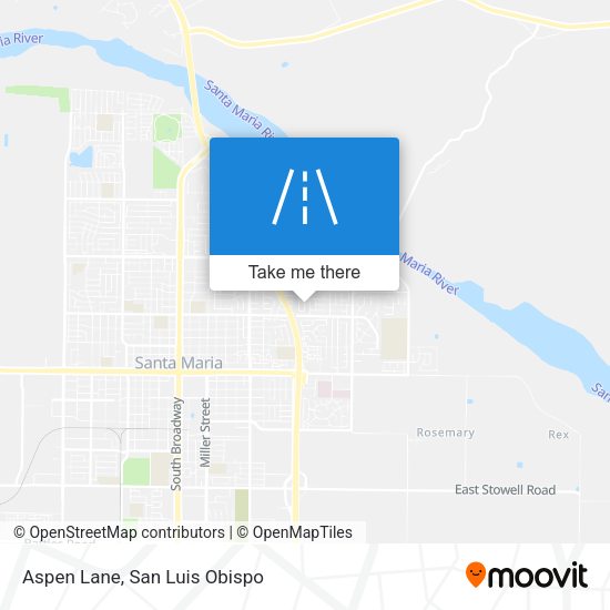 Aspen Lane map