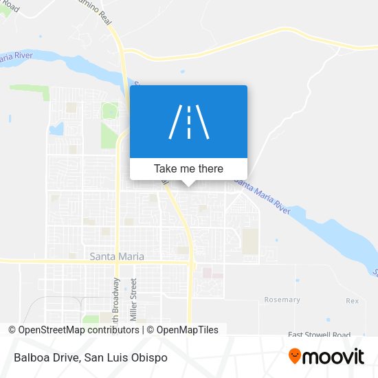 Balboa Drive map