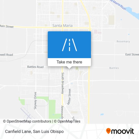 Canfield Lane map