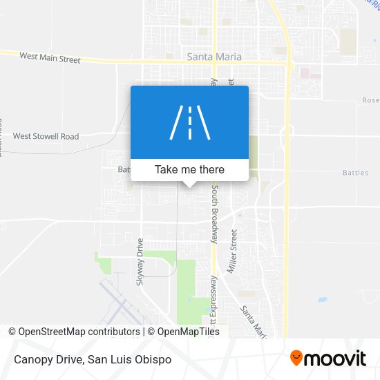 Canopy Drive map
