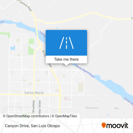 Canyon Drive map