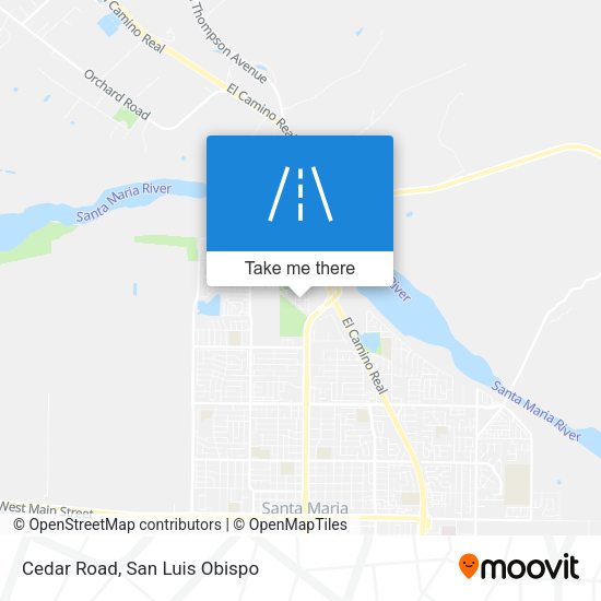 Cedar Road map