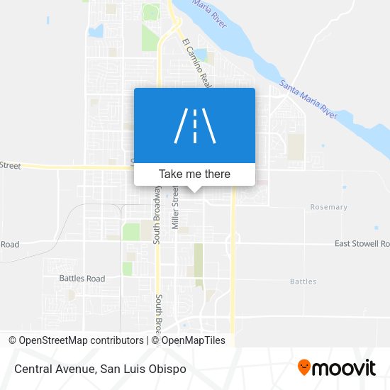 Central Avenue map
