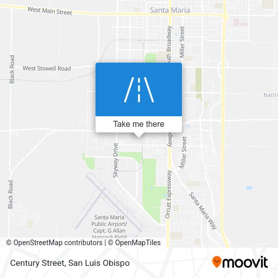 Mapa de Century Street