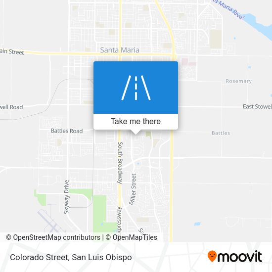 Colorado Street map