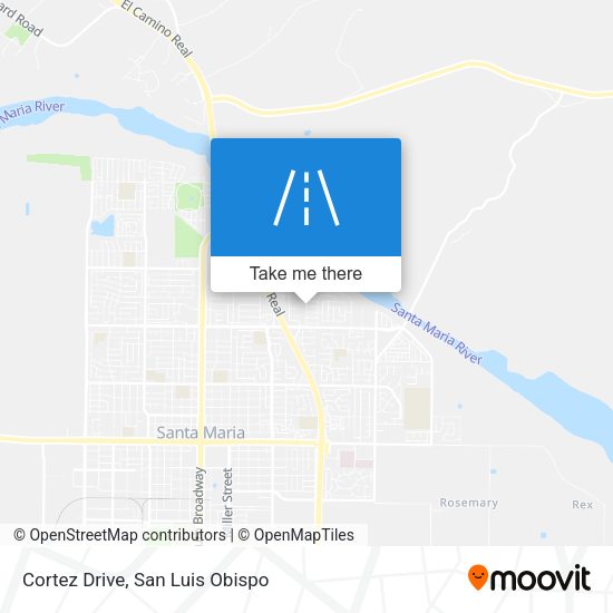 Cortez Drive map