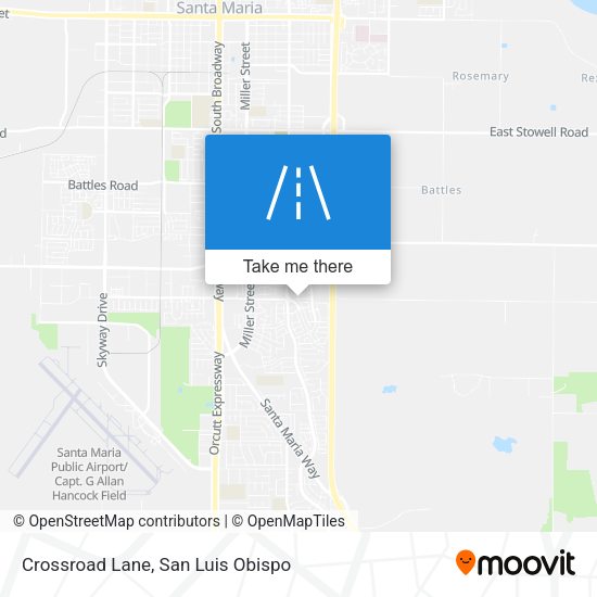 Crossroad Lane map