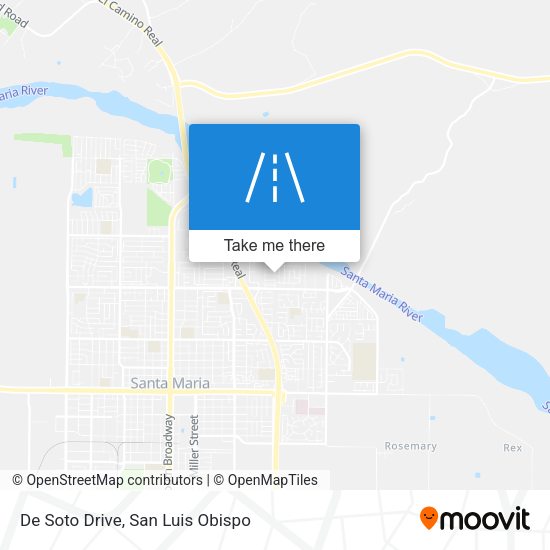 De Soto Drive map