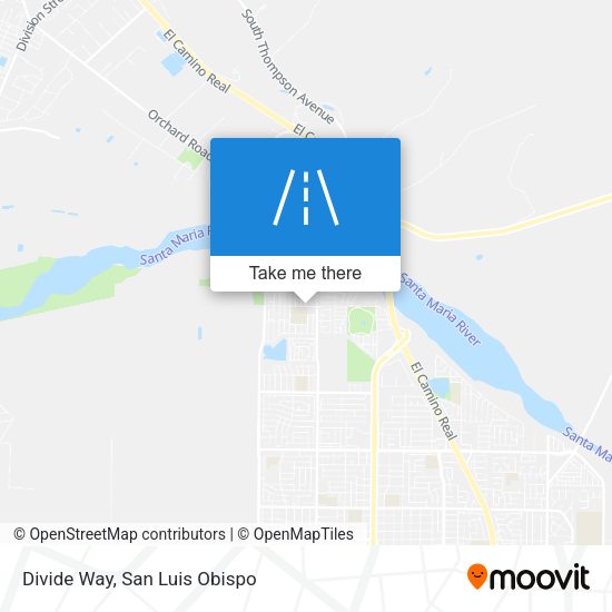 Mapa de Divide Way