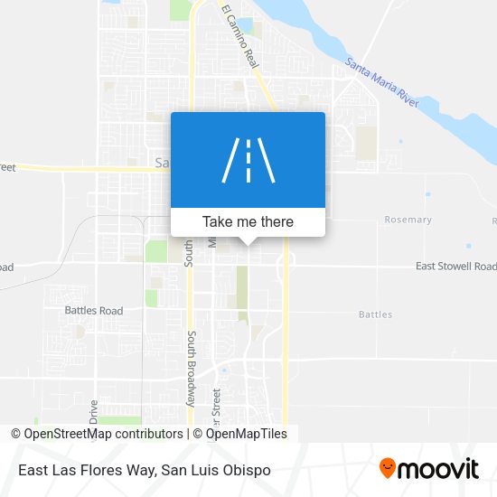 Mapa de East Las Flores Way