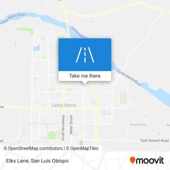 Mapa de Elks Lane