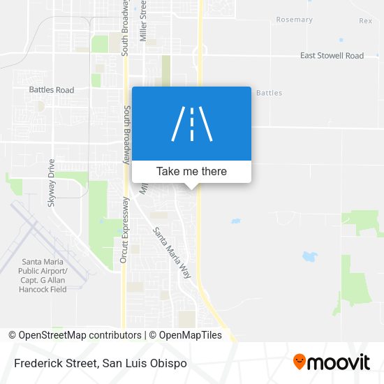 Mapa de Frederick Street