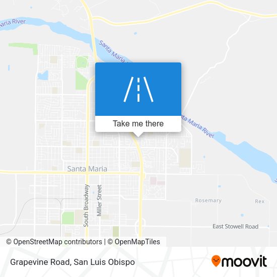 Grapevine Road map